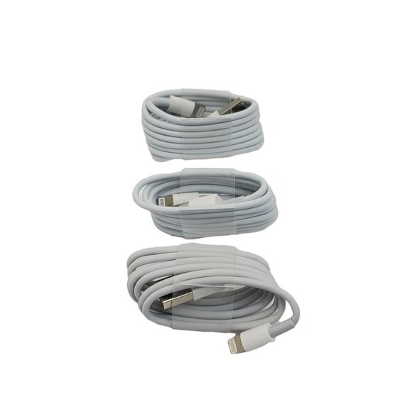 Lightning Cable 3 Pk for iphone and Apple Devices 36 inches white - Picture 1 of 2